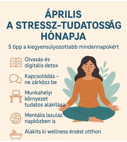 Április a stressz-tudatosság hónapja – 5 tipp a kiegyensúlyozottabb mindennapokért
