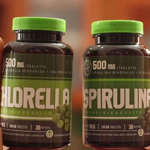 spirulina chlorella 500mg maradjegyensulyban