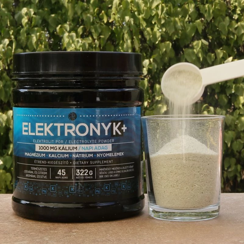 ElektronyK+ elektrolit italpor / 1000 mg kálium, 322 g