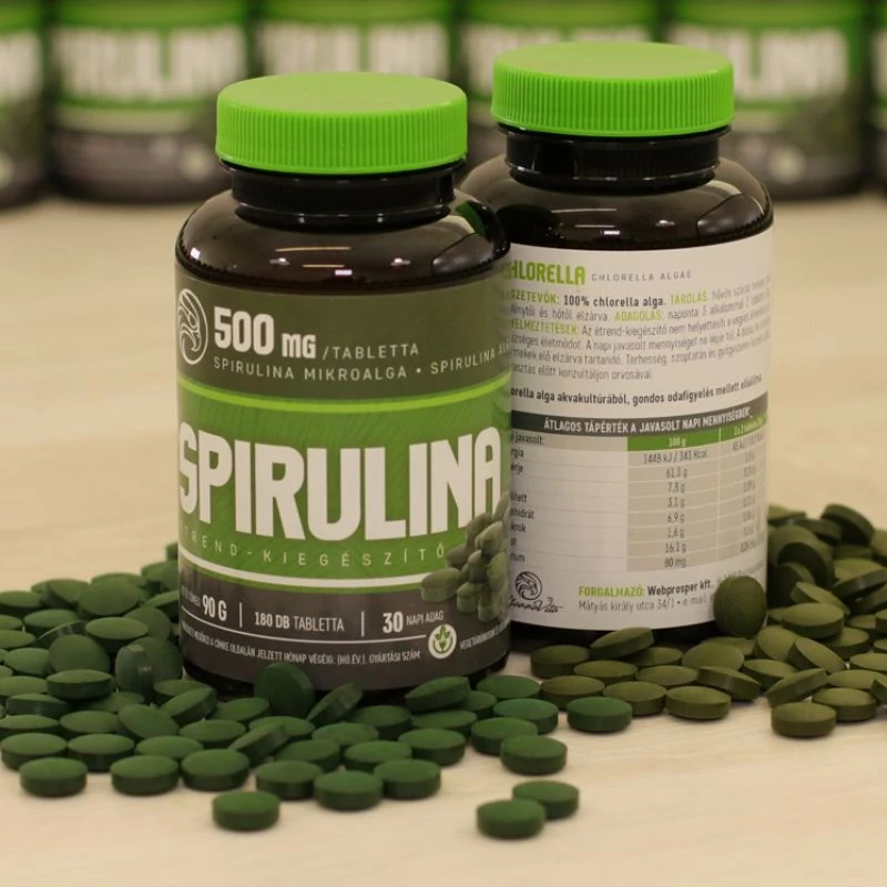 spirulina alga 500mg maradjegyensulyban
