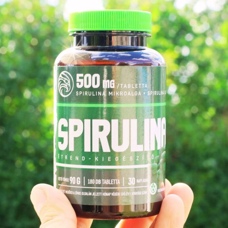 spirulina mikroalga 500mg maradjegyensulyban